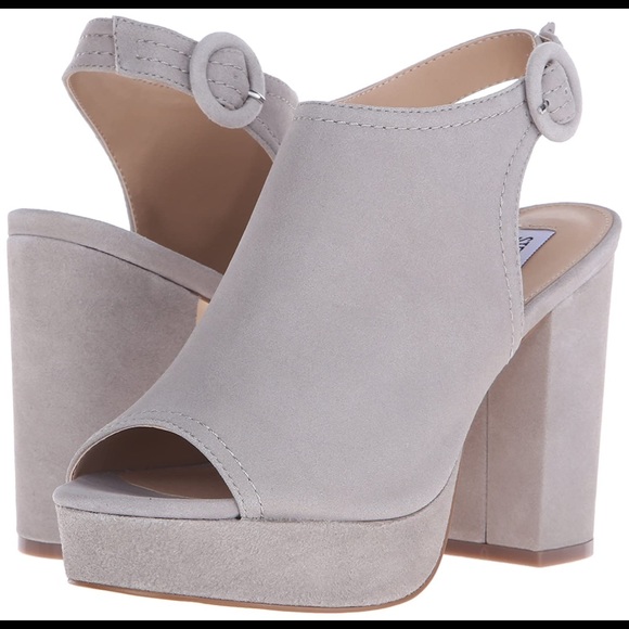 Steve Madden Shoes - Steve Madden Slyye Open Toe Platform Block Heel 8